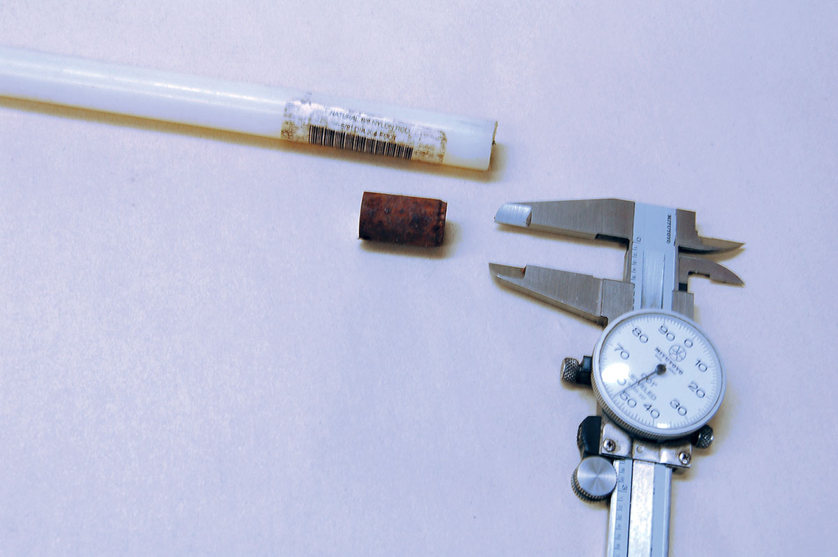 If the magazine follower is badly rusted, a new one can be made from a structural nylon rod. It won’t rust.